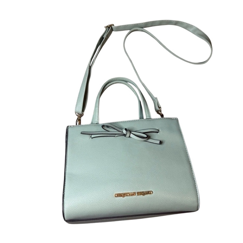 Christian Soriano light blue purse with shoulder strap